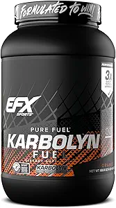 EFX Sports Karbolyn Fuel | Fast-Absorbing Carbohydrate Powder | Carb Load, Sustained Energy, Quick Recovery | Stimulant Free | 35 Servings (Orange)