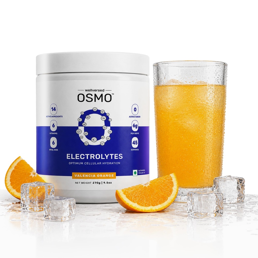 Ketofy - Electrolytes (200G), Orange |Electrolyte Drink with 5 Vital Electrolytes: Na, Mg, Ca, K, Po4 |Sugar Free Electrolyte Powder, Fat Fuel Powered for Sustained Energy|Keto Electrolyte
