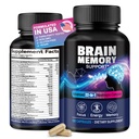 22-in-1 Brain Supplements for Memory and Focus – Featuring Standardized Ginkgo Biloba & Citicoline, Lion's Mane, Phosphatidylserine & PQQ | Brain Health Support | Vegan| 120 Capsules | 60-Day Supply