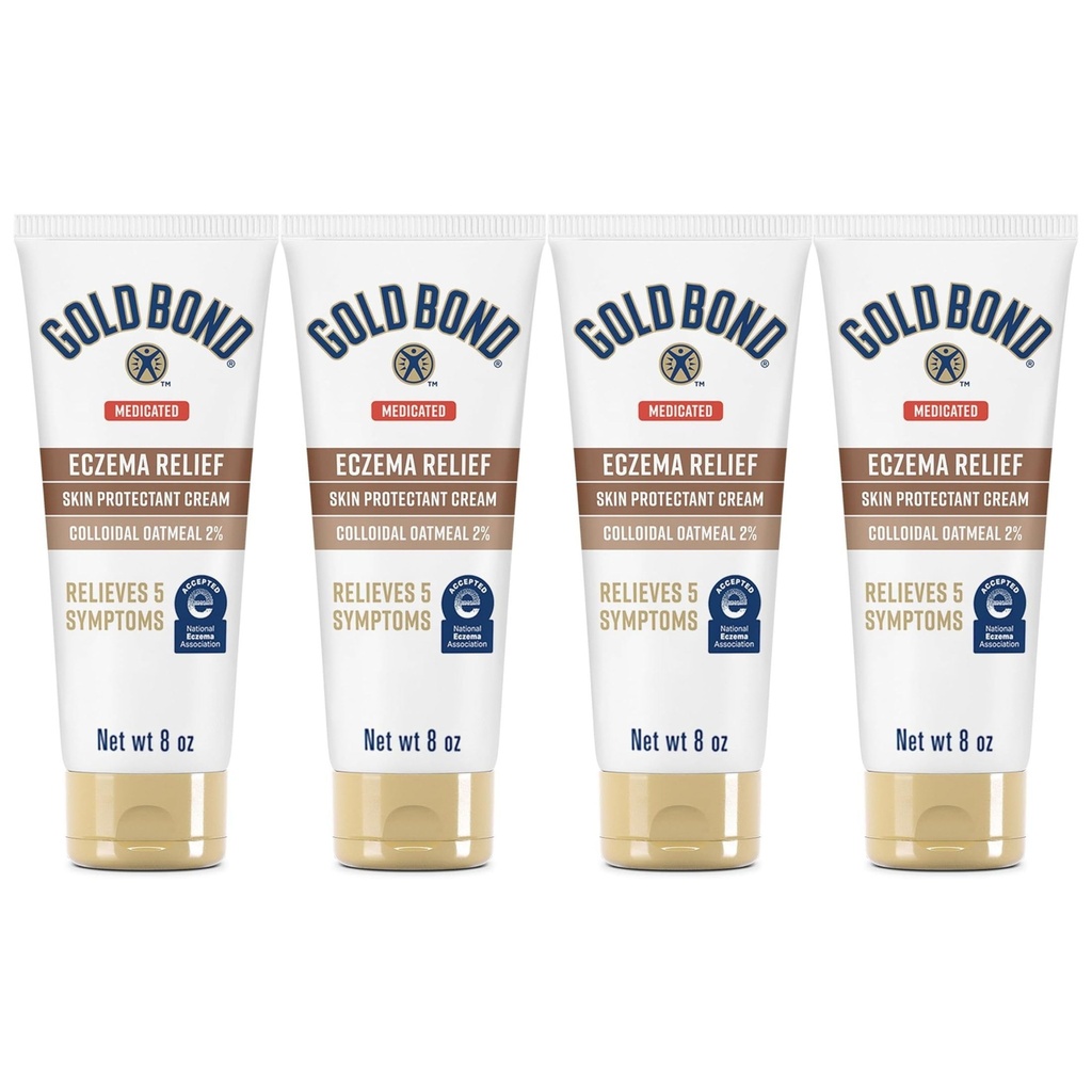Gold Bond Ultimate Eczema Relief Skin Therapy Cream 8 oz Pack of 4