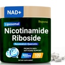 NAD+ Supplement, Liposomal Nicotinamide Riboside 900mg with Resveratrol & Quercetin, NMN Supplement Alternative for Anti-Aging, Energy-100 Capsules