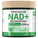NAD+ with Resveratrol Similar to Nicotinamide Riboside Supplement, 1000 mg, 90 Capsules Vegan Non-GMO