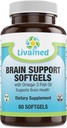 Nootropic Brain Support Focus Supplement - Φυσικό Nootropic Brain Booster για Εστίαση, Ενέργεια, Μνήμη, Mood, Καθαρότητα, & Υποστήριξη εγκεφάλου για Άνδρες & Γυναίκες - Συμπλήρωμα μνήμης & Focus - 60 Softgel