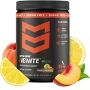 MTN OPS Ignite Sugar Free Energy Drink Powder with Monk Fruit, 200mg Caffeine, Nootropic Blend for Energy, Focus & Endurance, L Arginine & Citrulline, 45 Servings, Peach Lemonade