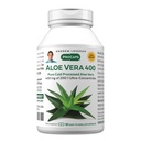 ANDREW LESSMAN Aloe Vera 400 mg - 60 Capsules - Provides 200:1 Ultra-Concentrate of Aloe Vera, Soothing Support for Stomach and Digestive System, No Additives, Small Easy to Swallow Capsules
