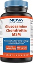 Nova Nutritions Triple Strength Glucosamine Chondroitin MSM 2600mg/Serving Capsules, Supports Healthy Joint, Cartilage and Connective Tissue - Promotes Joint Comfort & Flexibility 180 Count