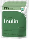 Micro Ingredients Organic Inulin FOS Fiber Powder, 1.1 lb | Quick Water-Soluble Prebiotic | Natural Unflavored Fiber for Yogurt, Smoothies, & Drinks | Vegan Friendly, Dissolves Clear, Non-GMO
