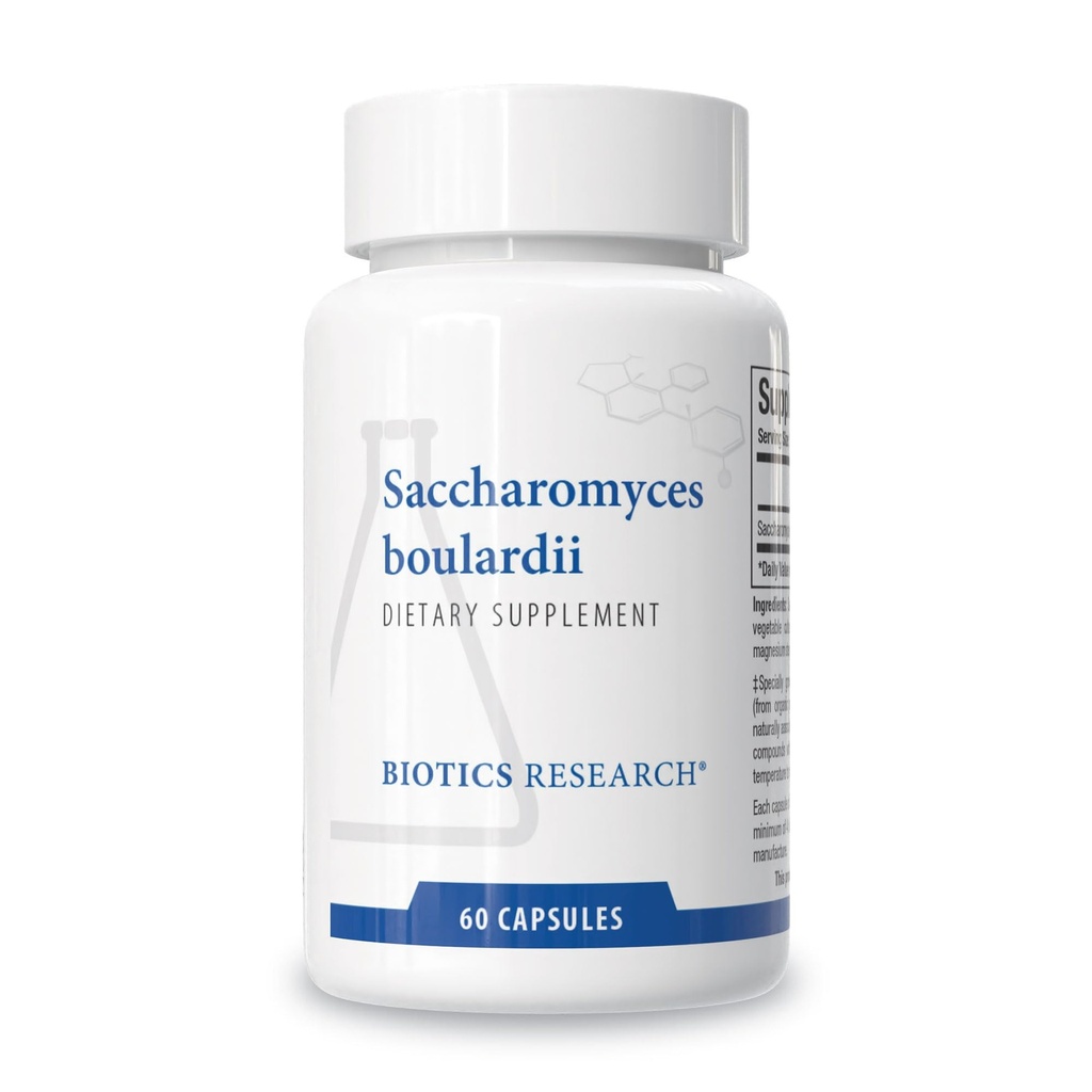 Biotics Research Saccharomyces boulardii Probiotics Supplement - 235 mg/Serving- Supports GI Health Microbial Balance, Healthy Immune & Pathway Responses - Dairy-Free, Temperature-Stable - 60 Κάψουλες