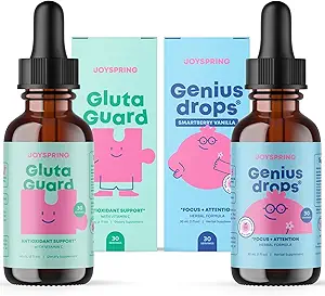 JoySpring Glutathione Liquid and Genius Drops Smartberry Vanilla for Kids