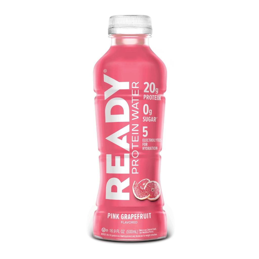 Ready® Clear Protein Water, Pink Grapefruit, Single
