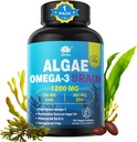 Ωμέγα 3 ιχθυέλαιο Softgels με DHA 720mg EPA 360mg, Vegan Algae Science 2:1 Ratio for Brain Eye, Plant Based SustainableSoured Omega 3 Supplement, Fish Oil Alternative 1200mg, Χωρίς γεύση ψαριών, 120Cts
