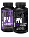 Jacked Factory Lean PM & Lean PM Max Night Time Fat Burner, Sleep Aid Suppressant για άνδρες και γυναίκες (180 κάψουλες)