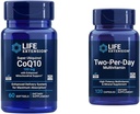 Επέκταση ζωής Super Ubiquinol CoQ10 60 softgels & 2 φορές την ημέρα Multivitamin 120 κάψουλες Bundle