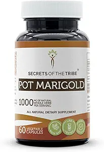Μυστικά της φυλής Pot Marigold 60 κάψουλες, 1000 mg, Pot Marigold (Calendula Officinalis) Αποξηραμένο λουλούδι (60 κάψουλες)