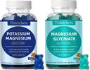 Γκάμιες καλίου και Γλυκινικό Μαγνήσιο 500mg Ζάχαρη Δωρεάν για Ενήλικες και Παιδιά, Vegan, Πεκτίνη, Μη ΓΤΟ, Χωρίς Γλουτένη