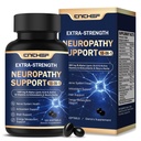 Neuropathy Support Nerve Supplement – 1000mg Advanced R-Alpha Lipoic Acid, L-Carnitine, Benfotiamine, PQQ,CoQ10,Magnesium & B-Complex for Nerve Health,Antioxidant & Cellular Energy,Vegan 120 Softgels
