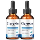 (2 Pack) Clarexin Drops – Clarexin Supplement with Natural Ingredients, Premium Formula to Support Gut Health, Digestive Balance, Natural Detox & Gentle Cleanse | Official Reviews (60 Servings)