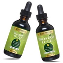 Go Nutrients Liquid Vitamin D3 with K2 (MK-7) Drops & Prostate Edge Prostate Supplement for Men with Pygeum and Saw Palmetto Extract Vitamin D3 and K2 Liquid Vitamin Drops That Help Emotional State