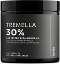 Tremella Mushroom Ultra High Potency 15:1 Extract με 30% Beta Glucans - Καθαρή & συμπυκνωμένη Φόρμουλα - Εργαστήριο Τρίτου Μέρους Δοκιμασμένο για Καθαρότητα & Ποιότητα - 120 Κάψουλες