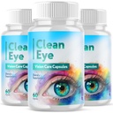 (3 Pack) Clean Eye Vision Care Capsules, CleanEye Pills with All Natural Ingredients, Advanced Clean Eye Vision Support Supplement with Max Strength Vitamins for Optimal Health (180 Capsules)