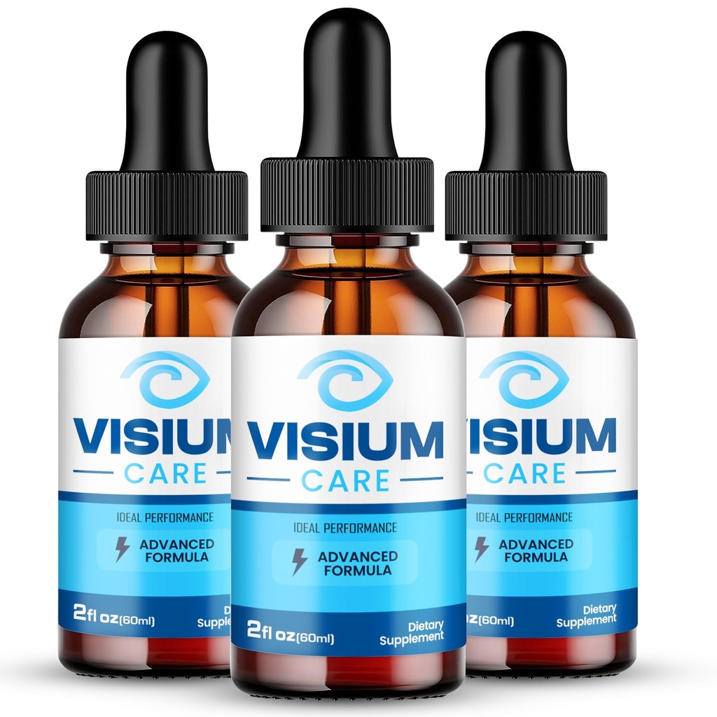 Visium Care Eye Drops, Official Visium Care Drops Eye Health Supplement - Maximum Strength, All Natural Visual Wellness & Crystal Clear View, Premium VisiumCare Advanced Formula Reviews (3 Pack)