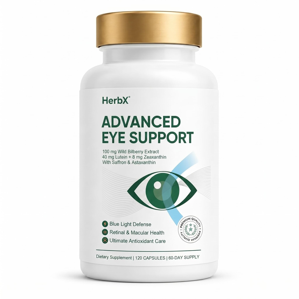Eye Vitamins with Lutein and Zeaxanthin Supplement - Ocular Defense Complex - 20mg Lutein, 4mg Zeaxanthin - Visual Function Support - Non-GMO - 120 Veggie Capsules