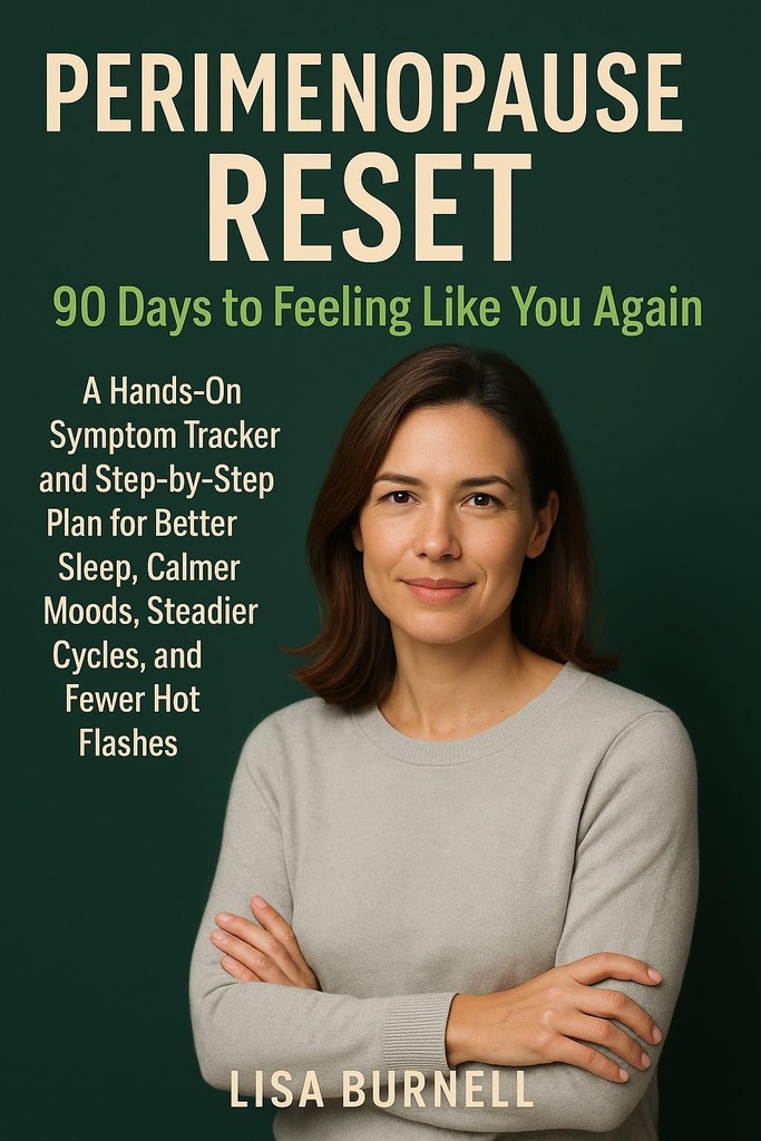 Perimenopause Reset: 90 Days to Feeling Like You Again: A Hands-On Symptom Tracker and Step-by-Step Plan for Better Sleep, Calmer Moods, Steadier Cycles, and Fewer Hot Flashes