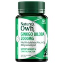 Nature's Own Ginkgo Biloba 2000mg Tablets 100