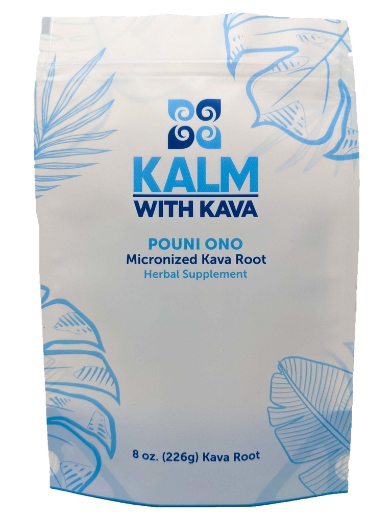 Kalm with Kava Pouni Ono Micronized Kava (8 oz.)