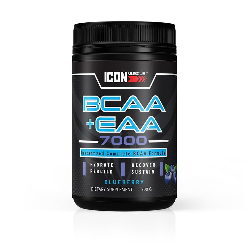 BCAA + EAA | Essential Amino Acid | Branch Chain Amino Acids | Supplement Powder | Muscle Recovery | Hydration | Post Workout | Muscle Strength | Men & Women | 30 Servings