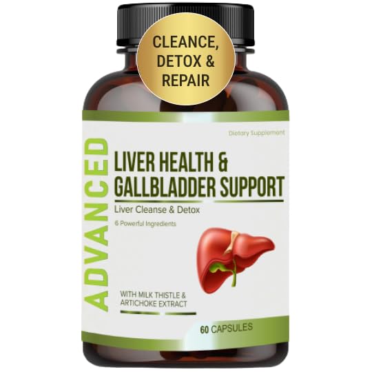 Liver Health Formula και Gallbladder Support-Liver Cleanse Detox & Repair to Support Liver Renew with Artichoke Extract, Milk Thistle, Dandelion Leaf. Συμπληρώματα ηπατικής αποτοξίνωσης για την υποστήριξη ήπατος.