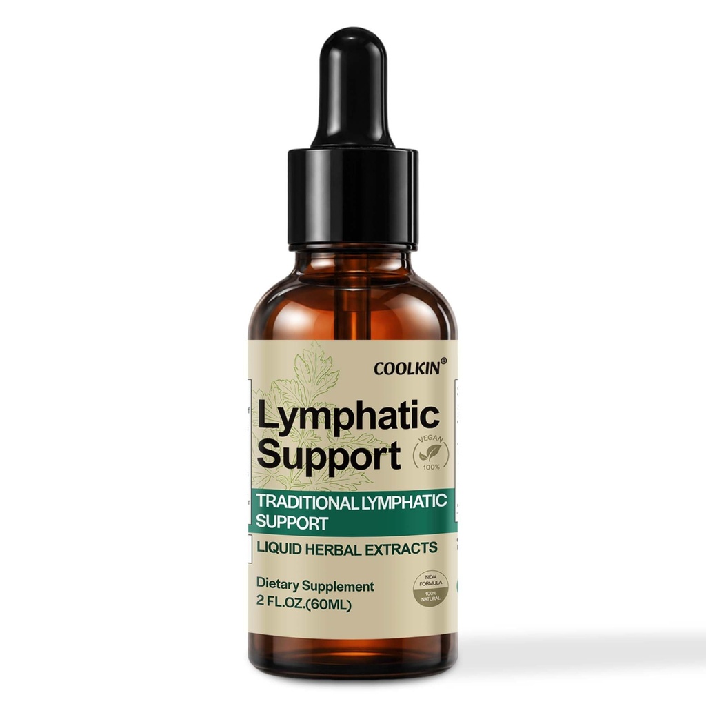 ‌Lymphatic Drainage Drops 1200mg, Herbal Blend with Elderberry Echinacea Dandelion - Supports Lymphatic System Drainage, Immune Health & Body Detox, Natural Lymphatic Drainage Supplement, 2 Fl Oz