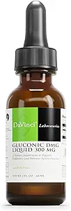 DAVINCI Labs Gluconic DMG Liquid 300mg - Βοηθά στην υποστήριξη του ανοσοποιητικού συστήματος, της λειτουργίας των μυών, της υγείας της καρδιάς και του εγκεφάλου * - 2 fl oz (60 εξυπηρετεί)