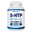 5-HTP 200 MG ανά υπηρεσία Plus Ασβέστιο για Mood, Ύπνο – Υποστηρίζει την ήρεμη και χαλαρή διάθεση – 99% Υψηλή καθαρότητα – 120 κάψουλες – Arazo Διατροφή