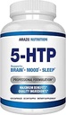 5-HTP 200 MG Plus Calcium for Mood, Sleep – Supports Calm and Relaxed Mood – 99% High Purity – 120 Capsules – Arazo Nutrition
