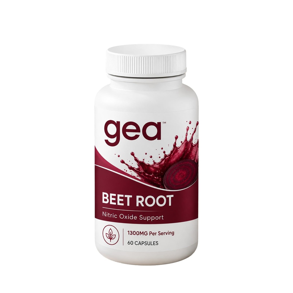 GEA Beetroot Capsules Organic Beetroot Capsules (1300mg) 60 Capsules