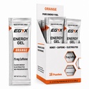 Honey-Based Energy Gel – 75mg Caffeine, Fast Clean Energy, Preservative-Free for Running, Workouts & Daily Use, 16 Pack (Orange)