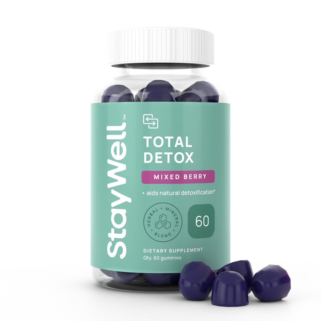 Ολικό Detox, Heavy Metal Detox για Ενήλικες- Ζεόλιθος, Chlorella, Milk Thistle, Shilajit & Iodine, Toxin Cleanse, Pineal Decalcification, Fluoride Cleanse, Heavy Metal Cleanse, 60 Mixed Berry Gummies