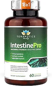 IntestinePro - συμπλήρωμα υγείας αντίκες με μη GMO Wormwood, Black Walnut, Clove, Pumpkin Seed + 14 Περισσότερα Premium Συστατικά - Φυσική υποστήριξη για τους ανθρώπους - 60 κάψουλες χορτοφάγων