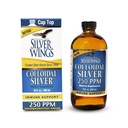Natural Path Silver Wings Colloidal Silver Liquid - Enhanced Immune Support Supplement - 250ppm (1250mcg) - 16 fl oz