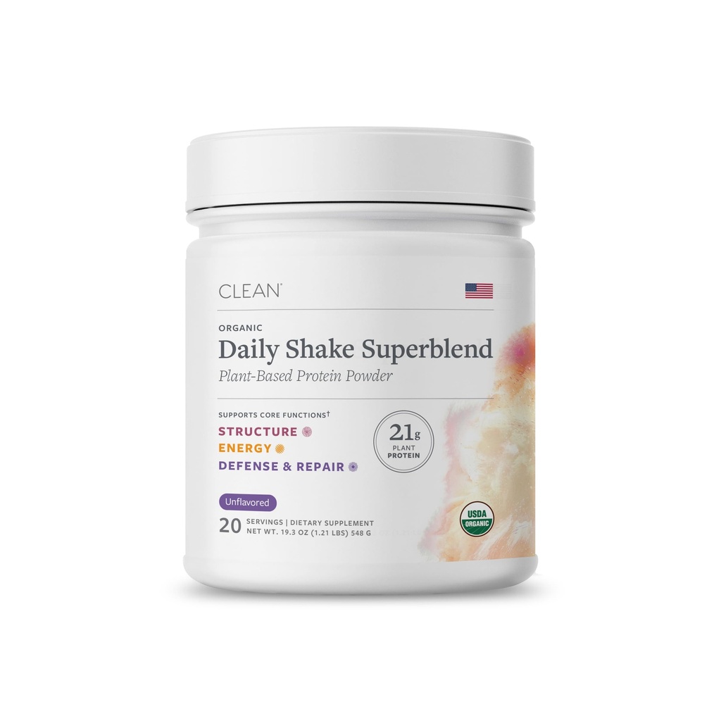 Plant Based Protein Powder for Optimal Gut Health, Probiotic Protein Shake with Fermented Plant Proteins, Vegan, Dairy & Stevia-Free, Unflavored
