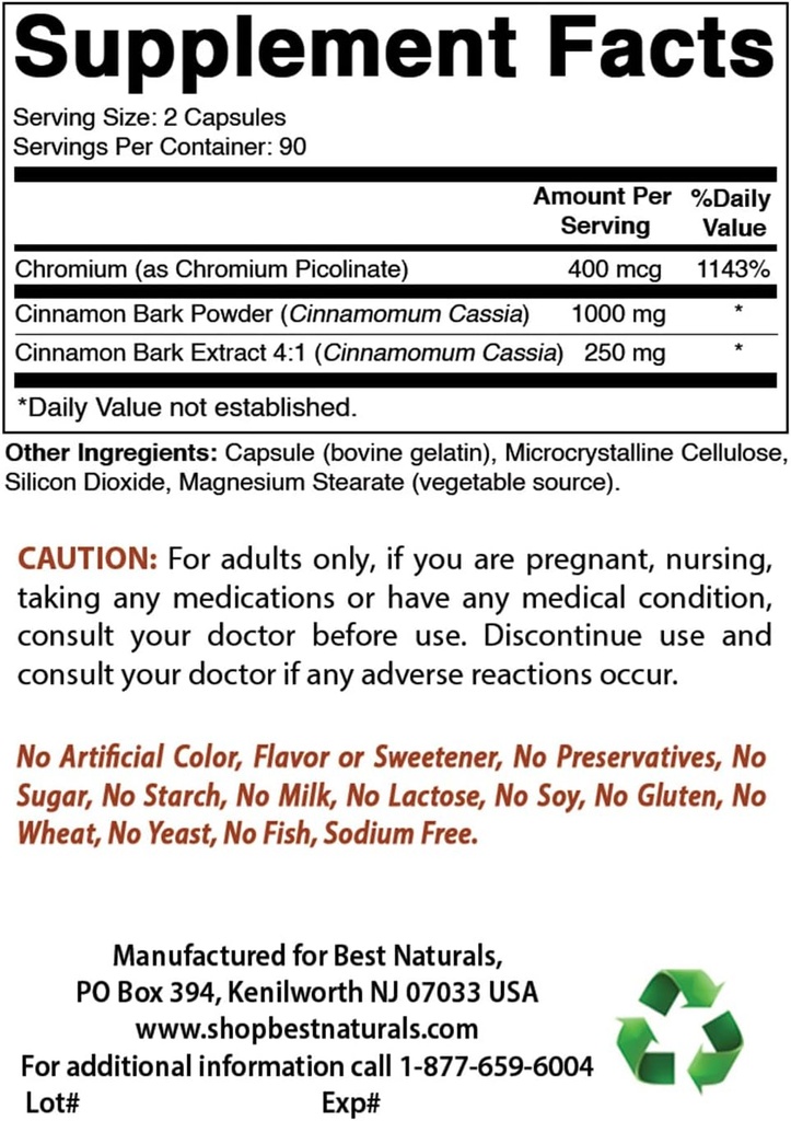 Κανέλα 1000 mg & Συμπλήρωμα DIM 100 mg
