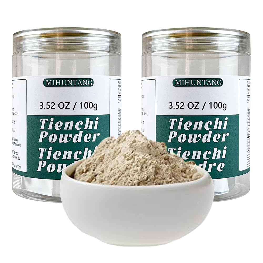 Tienchi Powder 100g*2 Bottle Pseudoginseng Notoginseng Sanqi Powder Tienchi Ginseng Powder 3.52oz×2 Bottle