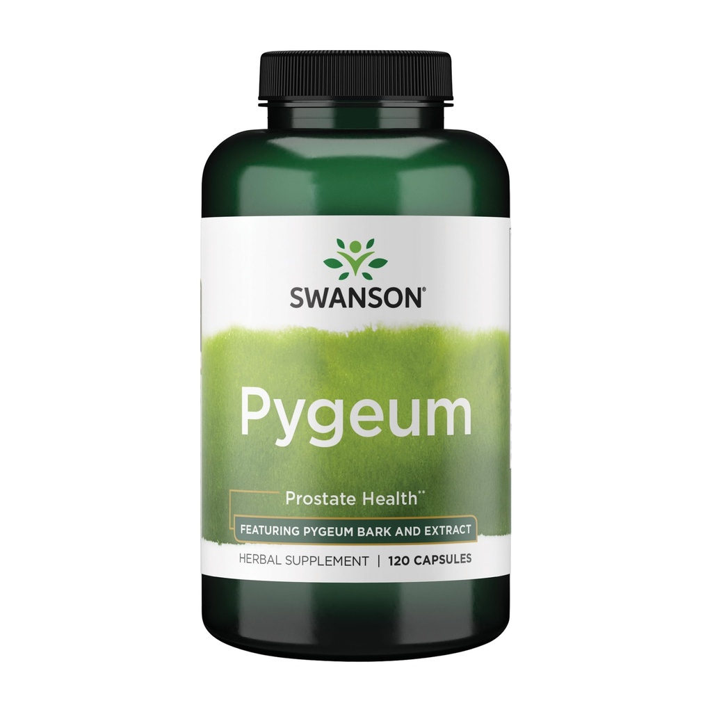 Swanson Pygeum - 400mg συμπλήρωμα βοτάνων για την υγεία των αρσενικών Prostate - Υποστηρίζει την ουρική κύστη και την ουρολοίμωξη υγεία - 120 κάψουλες