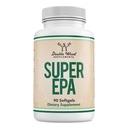 Super EPA - Omega 3 Fish Oil Supplement - EPA & DHA Omega-3 Fatty Acids - 90 Softgels (Non-GMO, Gluten Free, Vegetarian Safe) by Double Wood