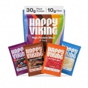 Happy Viking Variety Pack High Protein + Fiber Meal Powder, Protein Packets to Go, 30G Protein, 10g Fiber, Low Carb, Keto, Vegan, Gluten-Free, Non-GMO, Complete Meal Replacement, 4 Meals