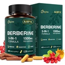 Liposomal Berberine Supplement 1500mg - Glucose Balance & Metabolic Support with Ceylon Cinnamon & Bergamot - Advanced Natural Weight Management, 120 Capsules for 60-Day Supply