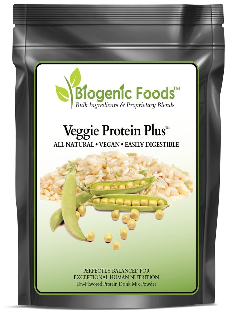 Veggie Protein Plus™ - Organic Brown Rice & Non-GMO Yellow Pea Vegetable Protein Powder