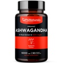 PhiNaturals Βιολογικό εκχύλισμα ρίζας Ashwagandha σε κάψουλες Vegan ίση με 6000 Mg ρίζα - συμπλήρωμα Ashwaganda για άνδρες και γυναίκες με 1500 Mg ανά υπηρεσία 30 υπηρεσίες - 500mg ανά κάψουλα Vegan 90 κόμης