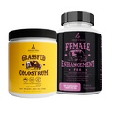 Ancestral Supplements FEM & Colostrum Powder Bundle for Women – Supports Hormone Balance, Energy, Skin, Immunity & Digestion – Grass Fed, Pasture Raised Female Organ Blend with Bioactive Colostrum